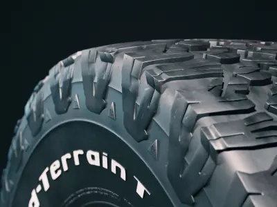 BF Goodrich All Terrain off road tire 3D model