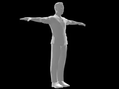 Boxing Referee  Low-poly 3D model