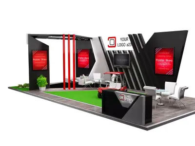 Booth Exhibition Stand a579d  3D model