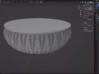 WICKER BASKET17 3D model