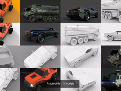 Automobile  3D Model Pack