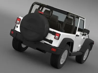 Jeep Wrangler Mountain 2012 3D model