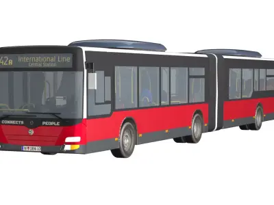 City Bus  Low-poly 3D model