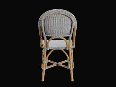 Riviera dining chair fog Low-poly 3D model