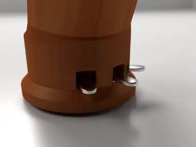 Concert Harp 3D model