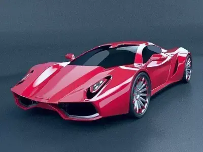 HyperOn supercar concept 3D model