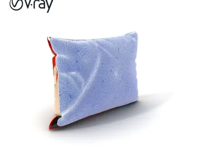 Geometric Pattern Cushion D Model Pack Low-poly 3D model