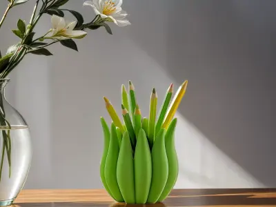 Flower Bud Multi-Purpose Holder 3D print model