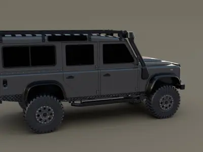 3D Land Rover Defender 110 Custom 3D model