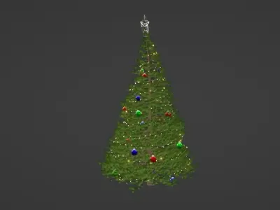 Christmas Tree Decorated 3D model