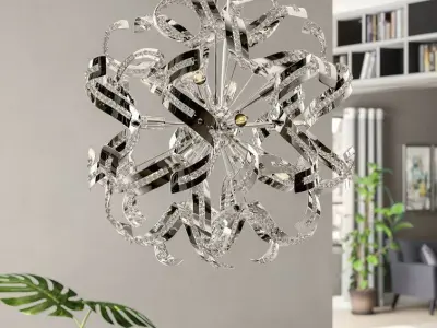 Fritz Light Sputnik Sphere Chandelier 3D model