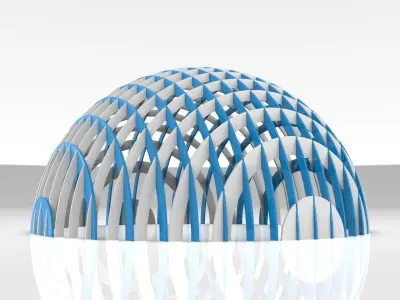 GRASSHOPPER SPHERE CONSTRUCTION 3D model