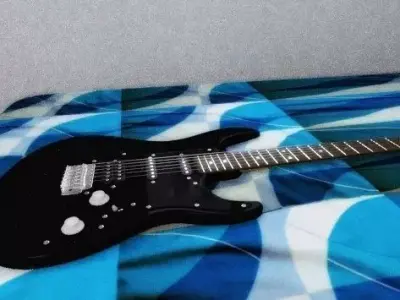 Electric Guitar Free Free low-poly 3D model