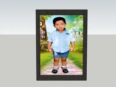 PHOTO FRAME  Low-poly 3D model