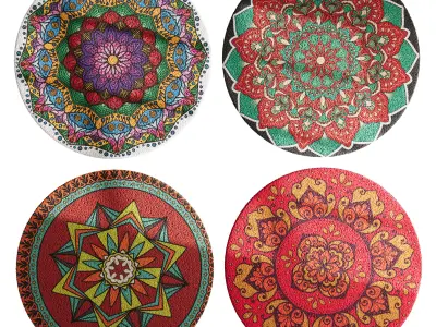 round carpet 19 3D model