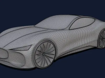 Coupe Car 3D model