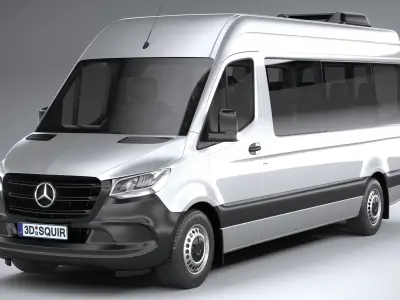 Mercedes Sprinter passenger L3H2 2019 3D model