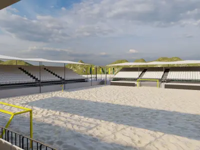 Beach Stadium-Beach soccer stadium 3D model
