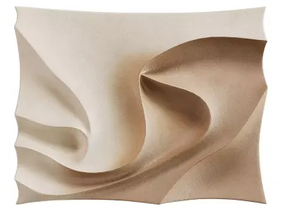 Brown 3D Visual Minimalist Wall Art 3D model
