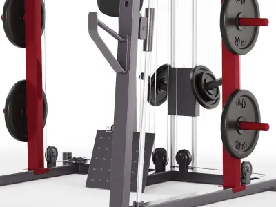  equipment for gym 01 3D model