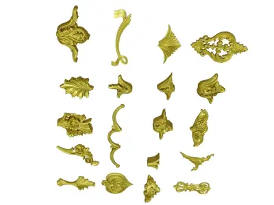 Acanthus Leaves Collection 13  3D model