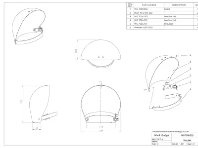 WG 7006 - The shoulders armor 3D print model