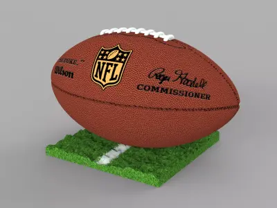 Rugby ball 3D print model