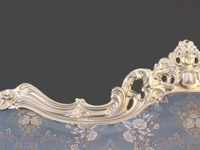 Baroque sofa 3D model