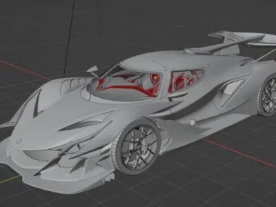  Gumpert Apollo  Carbon 3D model