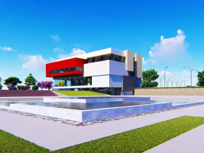 Office Building 3D model 425