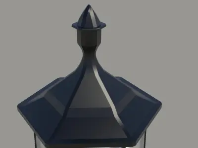Lamp interior or exterior Low-poly 3D model