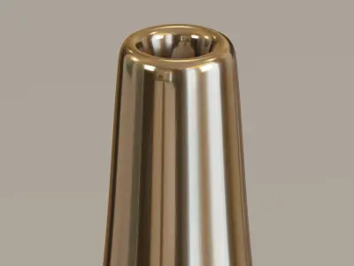 Vase17 gold and vase 3D model