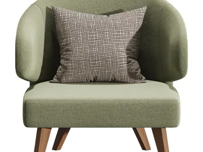 Aston Gray Chair 3D model