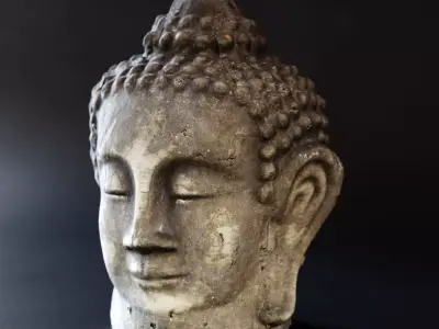 Buddha head sculpture 3D model