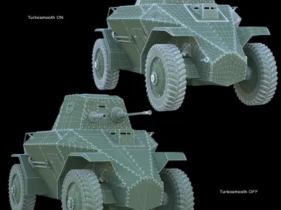 39M Csaba Armored Car 3D model