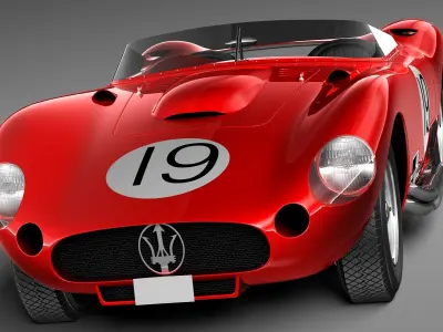 Maserati 450s 1956 3D model