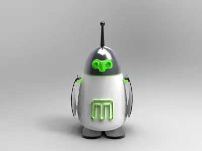 Penguin Makerbot Mascot Free 3D model