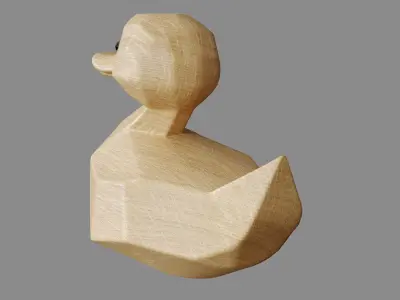 Wooden Duck 3D model