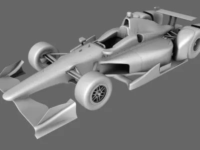 Dallara Open Wheel Car Chevrolet 2015 Low-poly 3D model
