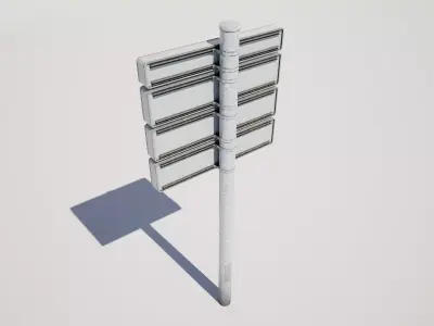 Parking Guidance Sign 3D model