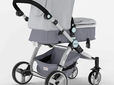 Mamago Platinum Baby Strollers 3D model