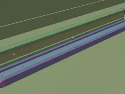 H20 formwork timber beam  Low-poly 3D model
