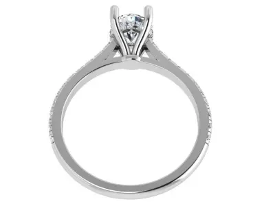 Round Diamond Ring 4662 3D print model