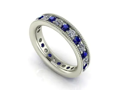 Eternity Band Ring 3D print model