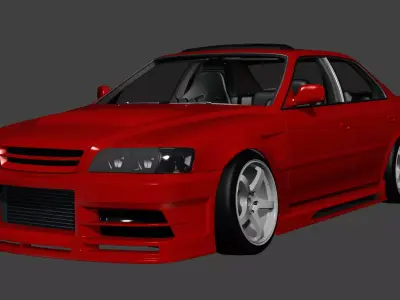  Kazama Promode JZX100 Chaser Body Kit with Grilles 3D model