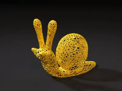 Cool snail 3D print model