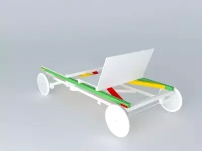 Buildable boxcar Free 3D model