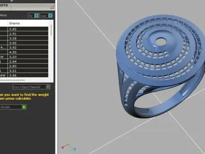 Fancy Womens Rings Plain Rings Ready STL 3DM Models Rings 3D print model 44