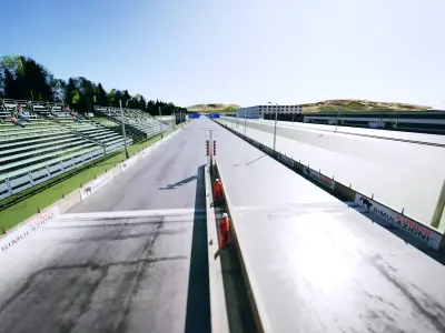 Drag Strip - 2000m Low-poly 3D model