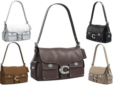 Coach Western Cargo Tabby Bag Low-poly 3D model